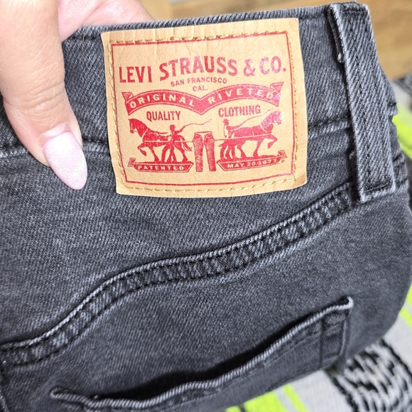 Levi's Ribcage Straight Ankle Black Women's Jeans Size:26 - Picture 5 of 9